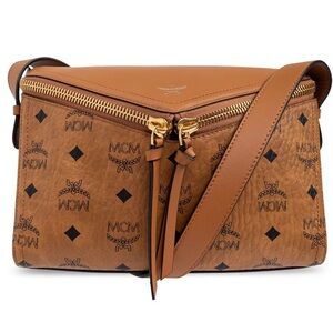 MCM Cognac Diamant 3D Shoulder Bag